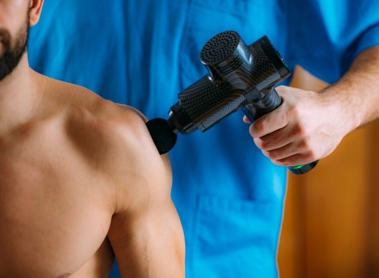  a Massage Gun for Shoulder Tension and Improve Range of Motion